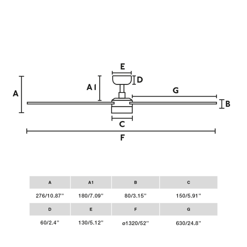 FARO 34356-1TW - Светодиодный потолочный вентилятор с регулированием яркости RUDDER L LED/20W/230V черный/коричневый диаметр 132 см + дистанционное управление