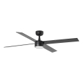 FARO 34356-1TW - Светодиодный потолочный вентилятор с регулированием яркости RUDDER L LED/20W/230V черный/коричневый диаметр 132 см + дистанционное управление