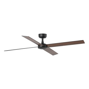FARO 34356 - Стельовий вентилятор RUDDER L коричневий/чорний діаметр 132 см + пульт дистанційного керування