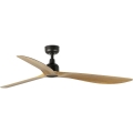 FARO 34360 - Стельовий вентилятор OUTWOOD L коричневий/чорний діаметр 150 см IP44 + пульт дистанційного керування