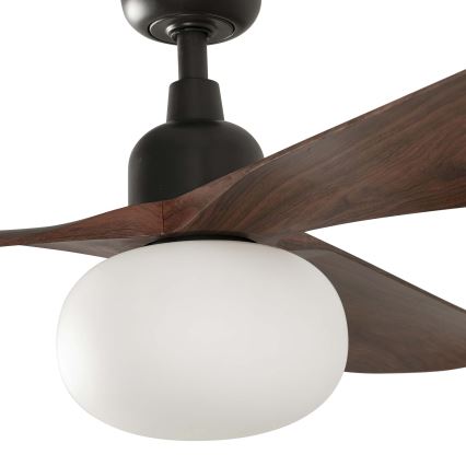 FARO 34362WT-11L - Потолочный вентилятор OUTWOOD L 1xE27/15W/230V коричневый/черный диаметр 150 см Wi-Fi Tuya IP44 + дистанционное управление