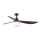 FARO 34362WT-11L - Стельовий вентилятор OUTWOOD L 1xE27/15W/230V коричневий/чорний, діаметр 150 см Wi-Fi Tuya IP44 + дистанційне керування