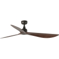 FARO 34362WT - Стельовий вентилятор OUTWOOD L коричневий/чорний діаметр 150 см Wi-Fi Tuya IP44 + пульт дистанційного керування