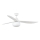FARO 34363WT-11L - Потолочный вентилятор OUTWOOD L 1xE27/15W/230V белый диаметр 150 см Wi-Fi Tuya IP44 + дистанционное управление