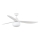 FARO 34363WT-11L - Стельовий вентилятор OUTWOOD L 1xE27/15W/230V білий Ø150 см Wi-Fi Tuya IP44 + дистанційне керування