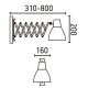 FARO 40062 - Настінний світильник PETRA 1xE14/40W/230V