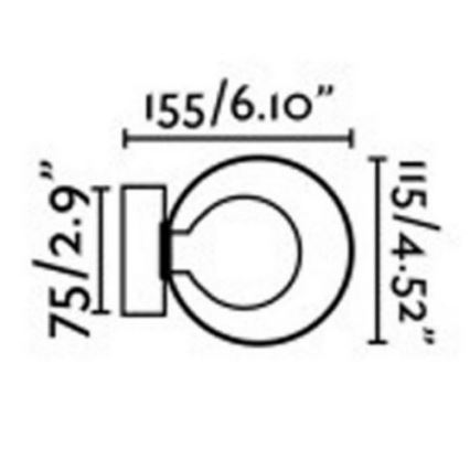 FARO 40086 - Настенный светильник для ванной комнаты PERLA 1xG9/6W/230V IP44