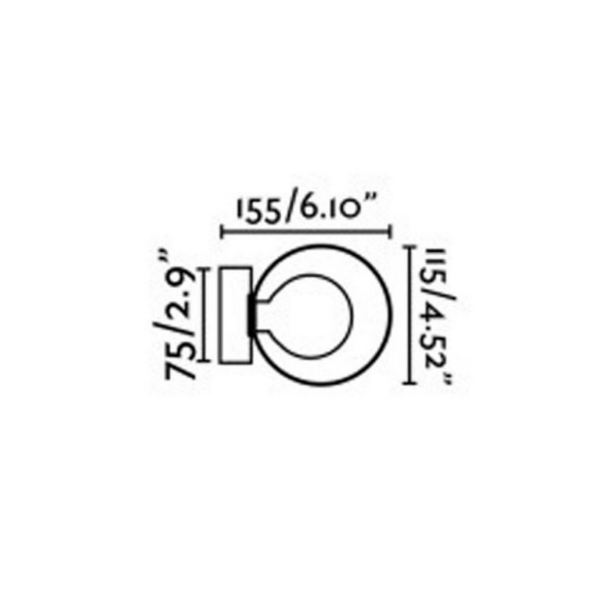 FARO 40086 - Настенный светильник для ванной комнаты PERLA 1xG9/6W/230V IP44