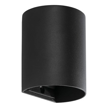 FARO 40523 - Настінний світильник SOLE 1xGU10/8W/230V чорний круглий