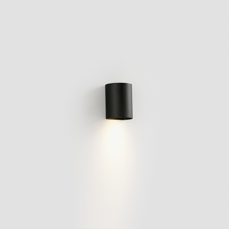 FARO 40523 - Настінний світильник SOLE 1xGU10/8W/230V чорний круглий
