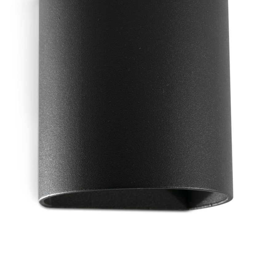 FARO 40523 - Настінний світильник SOLE 1xGU10/8W/230V чорний круглий