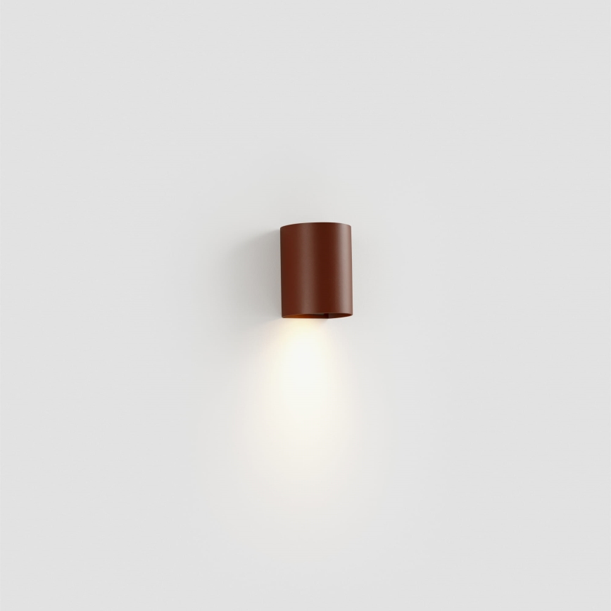 FARO 40525 - Настенный светильник SOLE 1xGU10/8W/230V кирпичный круглый
