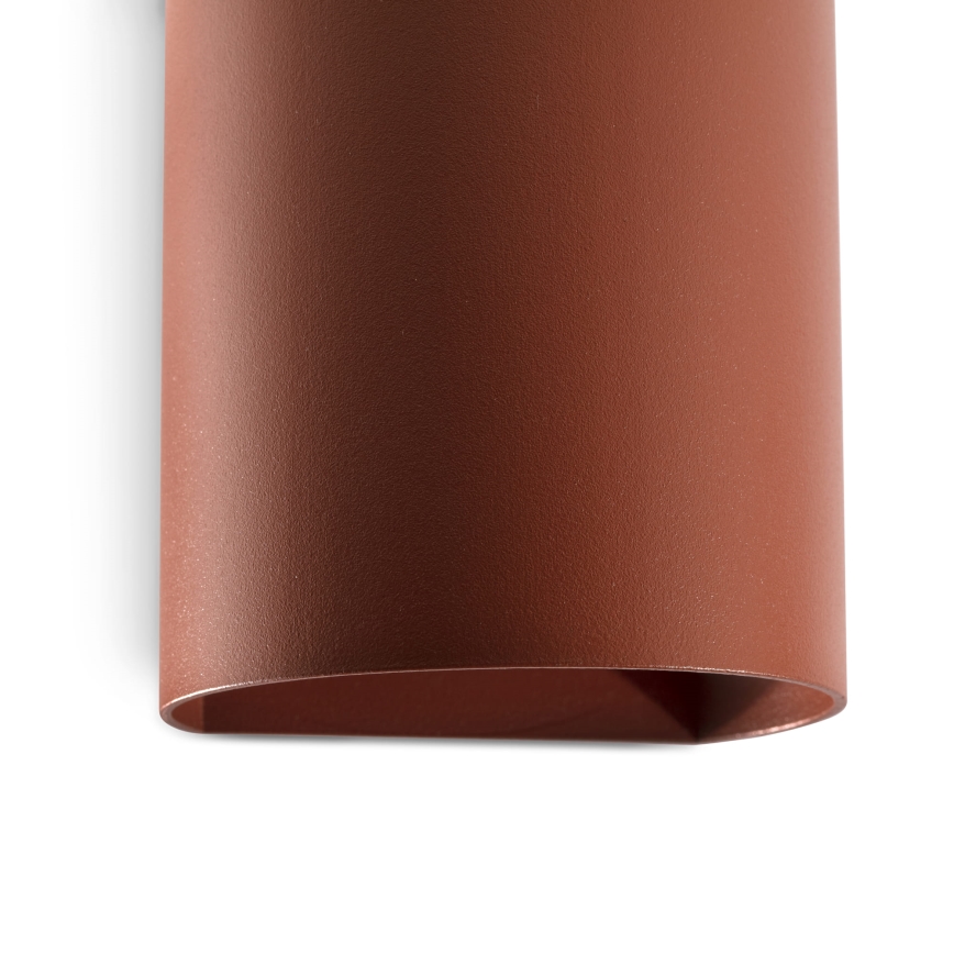 FARO 40525 - Настенный светильник SOLE 1xGU10/8W/230V кирпичный круглый