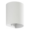 FARO 40526 - Настінний світильник SOLE 1xGU10/8W/230V білий рифлений круглий