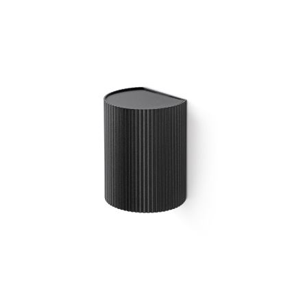 FARO 40527 - Настенный светильник SOLE 1xGU10/8W/230V черный фестончатый круглый