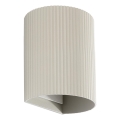 FARO 40528 - Настінний світильник SOLE 1xGU10/8W/230V сірий рифлений круглий