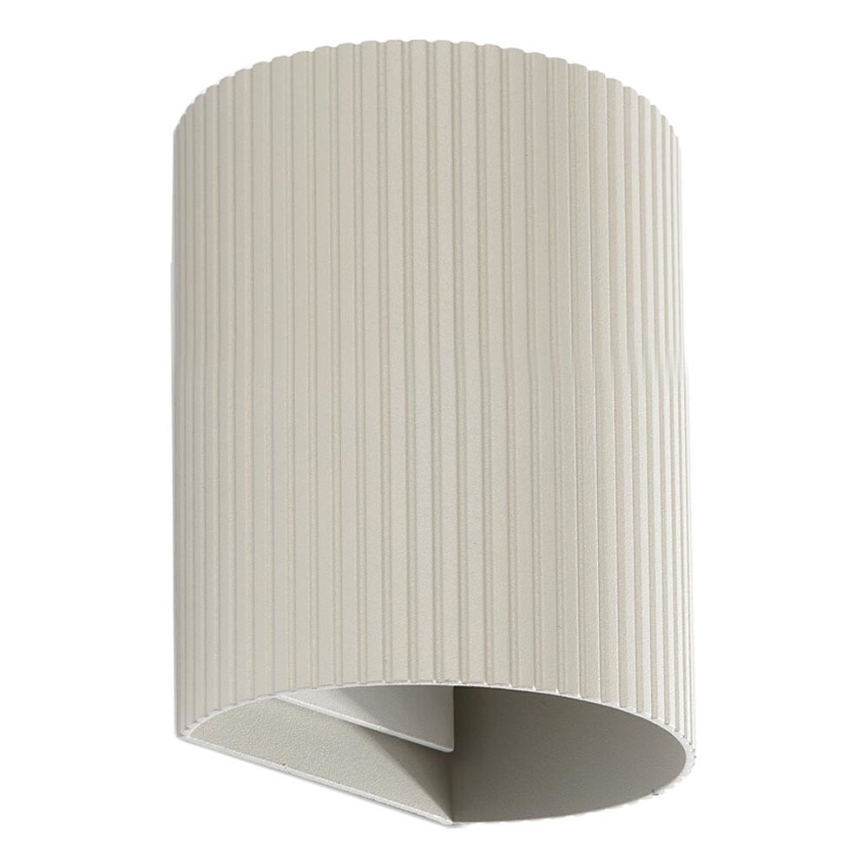 FARO 40528 - Настінний світильник SOLE 1xGU10/8W/230V сірий рифлений круглий