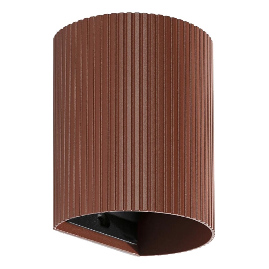 FARO 40529 - Настенный светильник SOLE 1xGU10/8W/230V кирпичный фестончатый круглый