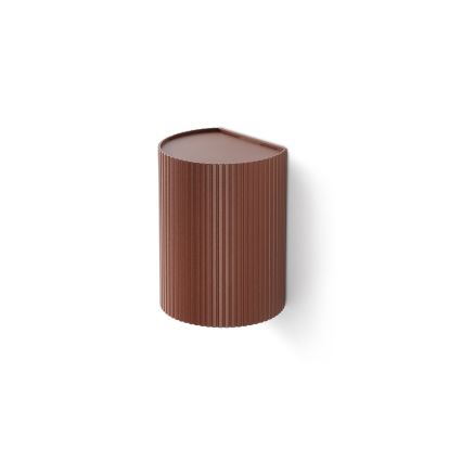 FARO 40529 - Настінний світильник SOLE 1xGU10/8W/230V цегляний рифлений круглий