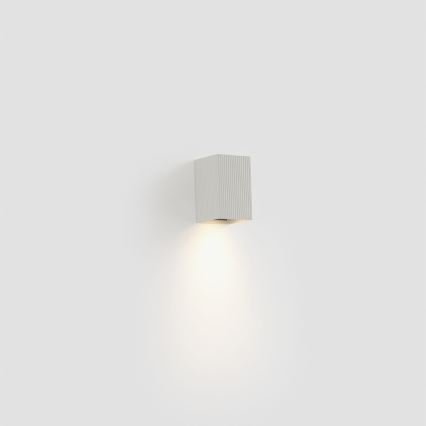 FARO 40534 - Настінний світильник SOLE 1xGU10/8W/230V білий рифлений квадратний