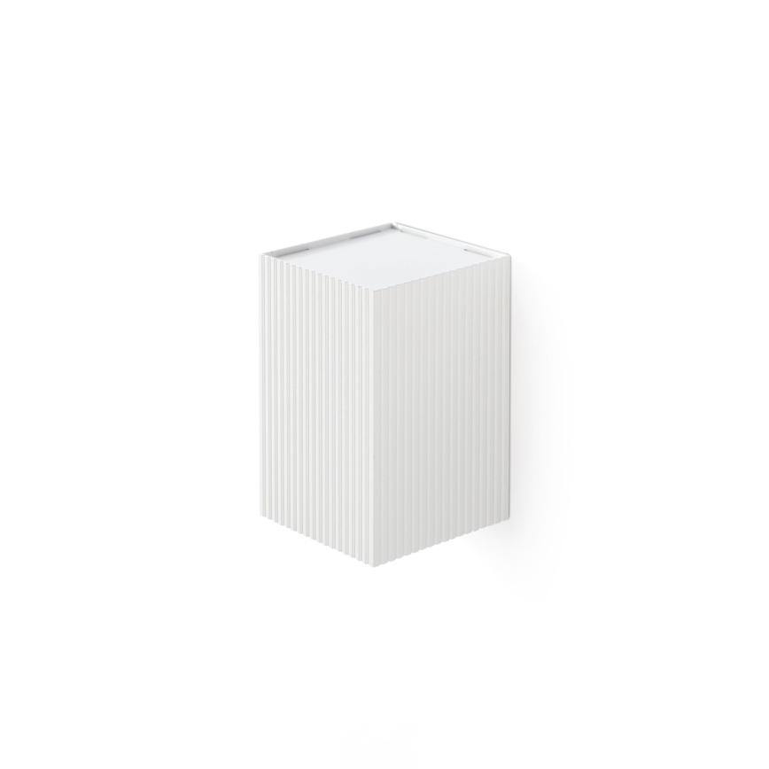 FARO 40534 - Настінний світильник SOLE 1xGU10/8W/230V білий рифлений квадратний