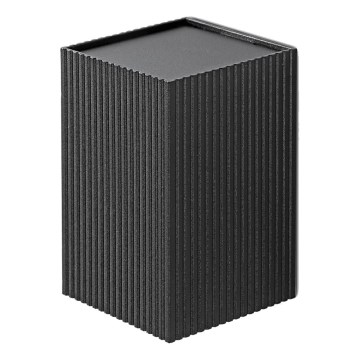 FARO 40535 - Настінний світильник SOLE 1xGU10/8W/230V чорний рифлений квадратний