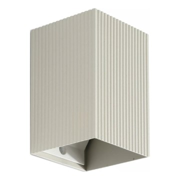 FARO 40536 - Настінний світильник SOLE 1xGU10/8W/230V сірий рифлений квадратний