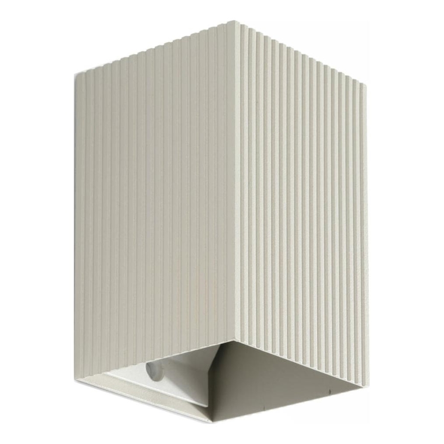 FARO 40536 - Настінний світильник SOLE 1xGU10/8W/230V сірий рифлений квадратний