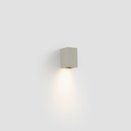 FARO 40536 - Настінний світильник SOLE 1xGU10/8W/230V сірий рифлений квадратний