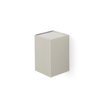 FARO 40536 - Настінний світильник SOLE 1xGU10/8W/230V сірий рифлений квадратний