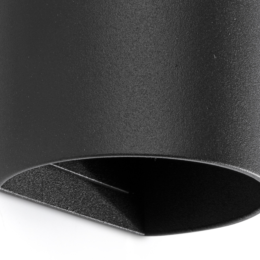 FARO 40539 - Настінний світильник SOLE 2xGU10/8W/230V чорний круглий