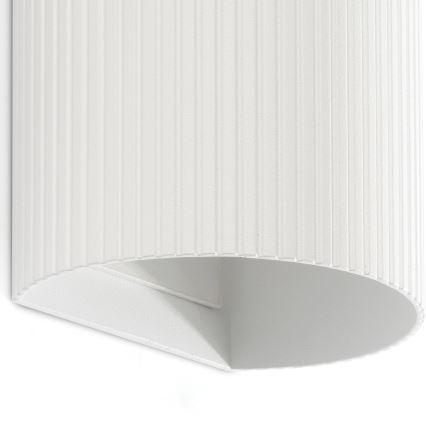 FARO 40542 - Настенный светильник SOLE 2xGU10/8W/230V белый фестончатый круглый