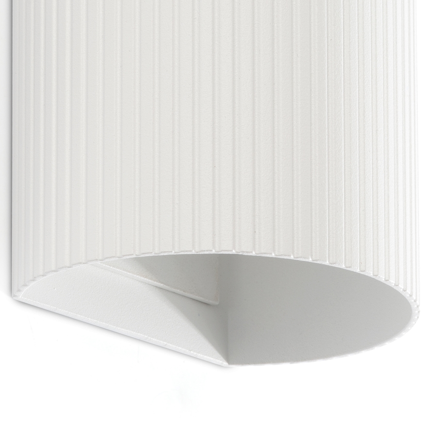 FARO 40542 - Настенный светильник SOLE 2xGU10/8W/230V белый фестончатый круглый