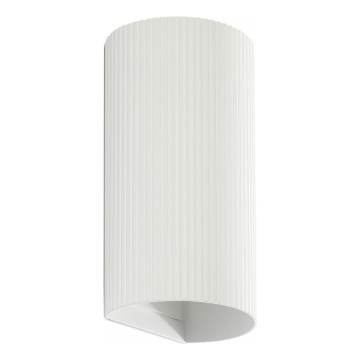 FARO 40542 - Настінний світильник SOLE 2xGU10/8W/230V білий рифлений круглий
