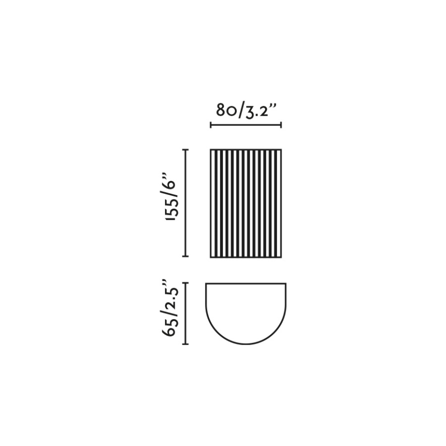 FARO 40543 - Настінний світильник SOLE 2xGU10/8W/230V чорний рифлений круглий