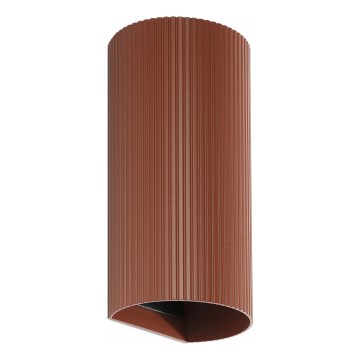 FARO 40545 - Настенный светильник SOLE 2xGU10/8W/230V кирпичный фестончатый круглый