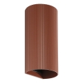 FARO 40545 - Настінний світильник SOLE 2xGU10/8W/230V цегляний рифлений круглий