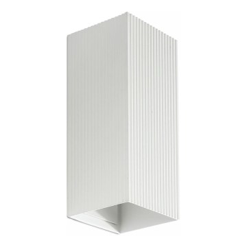 FARO 40565 - Настінний світильник SOLE 2xGU10/8W/230V білий рифлений квадратний