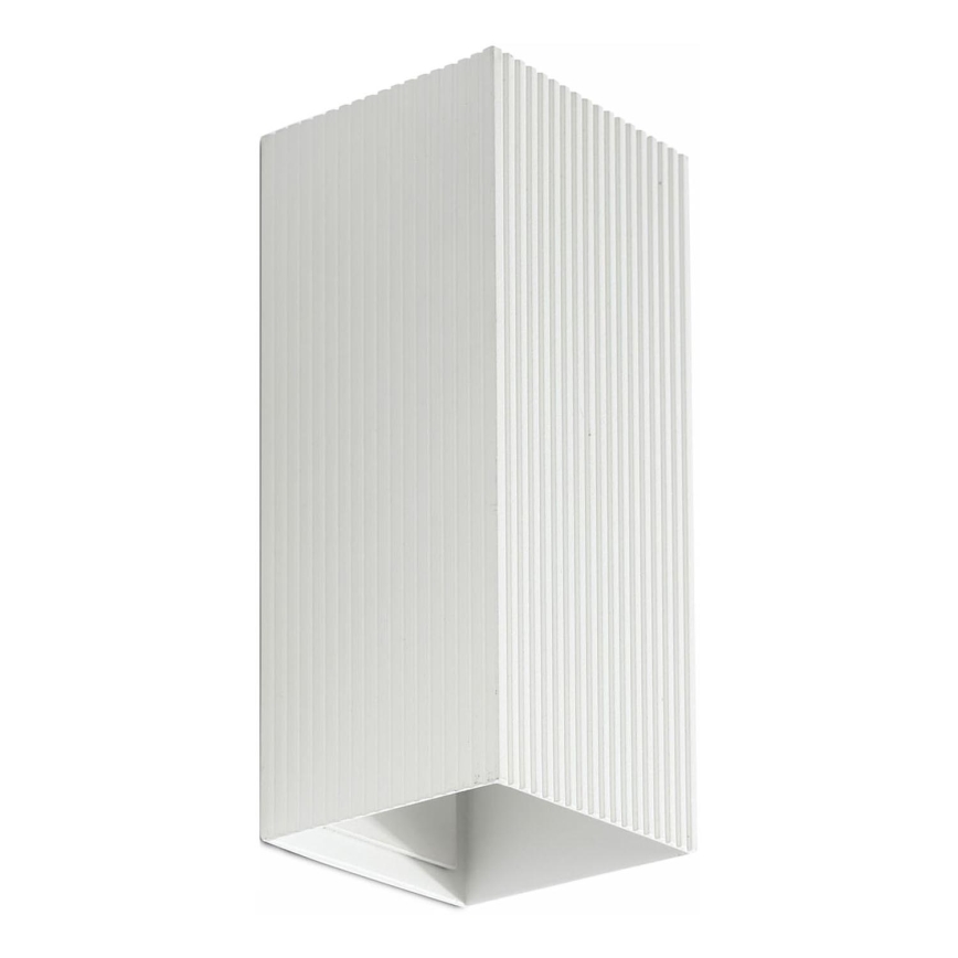 FARO 40565 - Настінний світильник SOLE 2xGU10/8W/230V білий рифлений квадратний