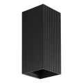 FARO 40566 - Настенный светильник SOLE 2xGU10/8W/230V черный фестончатый угловой