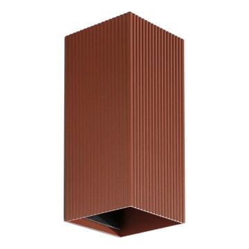 FARO 40568 - Настінний світильник SOLE 2xGU10/8W/230V цегляний рифлений квадратний