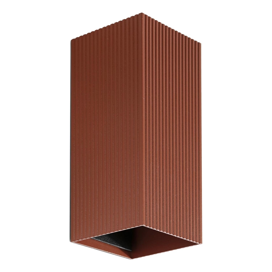 FARO 40568 - Настінний світильник SOLE 2xGU10/8W/230V цегляний рифлений квадратний