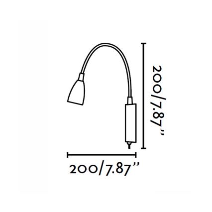 FARO 40994 - Настенная лампа LOKE LED/3W/230V