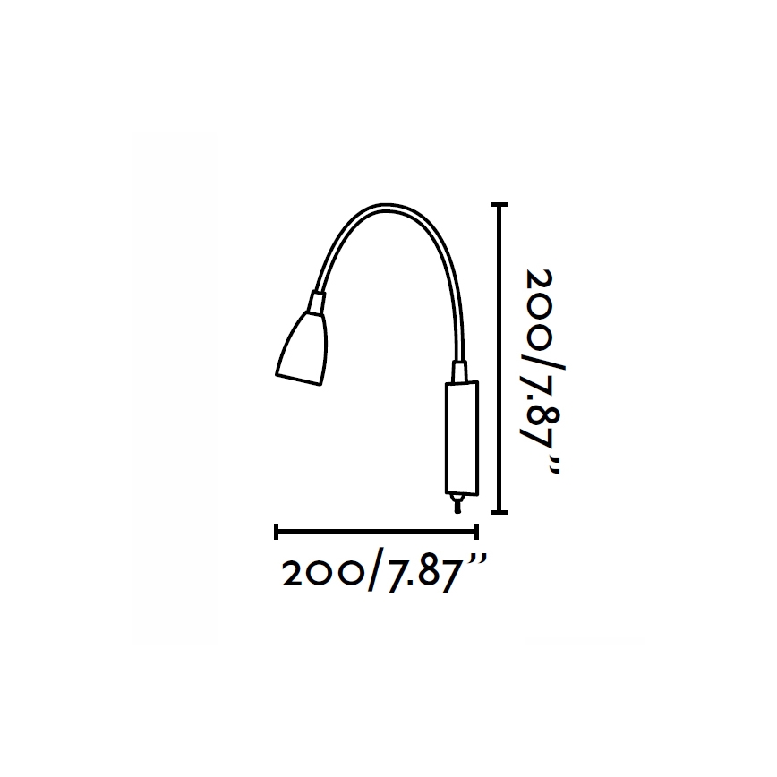 FARO 40994 - Настінна лампа LOKE LED/3W/230V