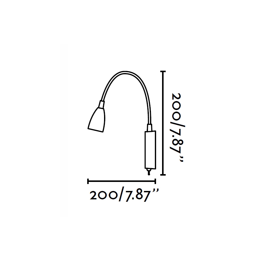FARO 41019 - Світлодіодна настінна лампа LOKE LED/3W/230V