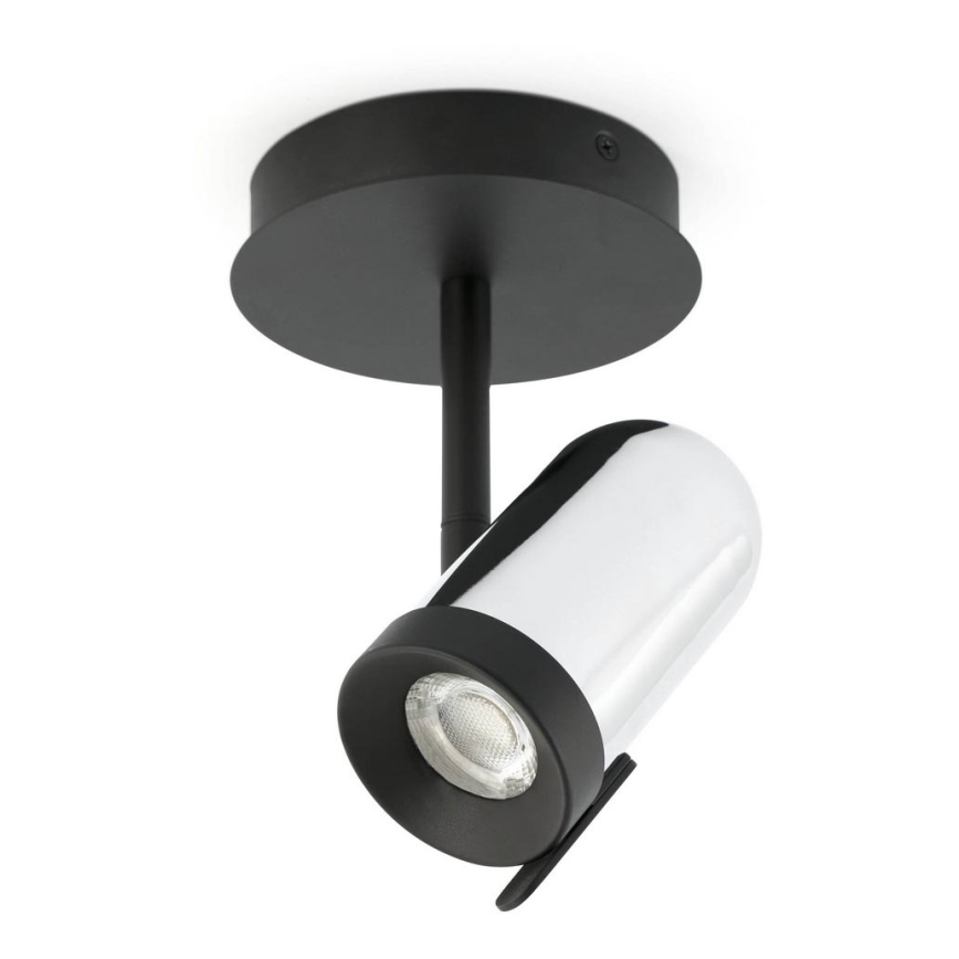 Faro 43531 - Точковий світильник ORLEANS 1xGU10/8W/230V срібний/чорний