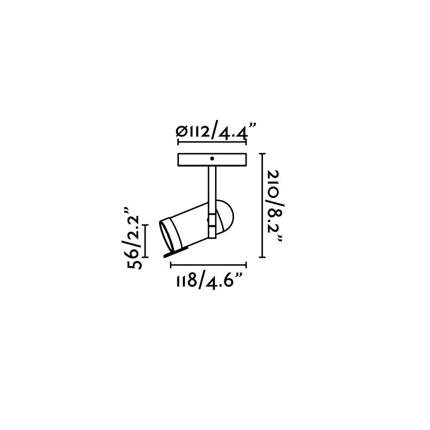 Faro 43531 - Точковий світильник ORLEANS 1xGU10/8W/230V срібний/чорний