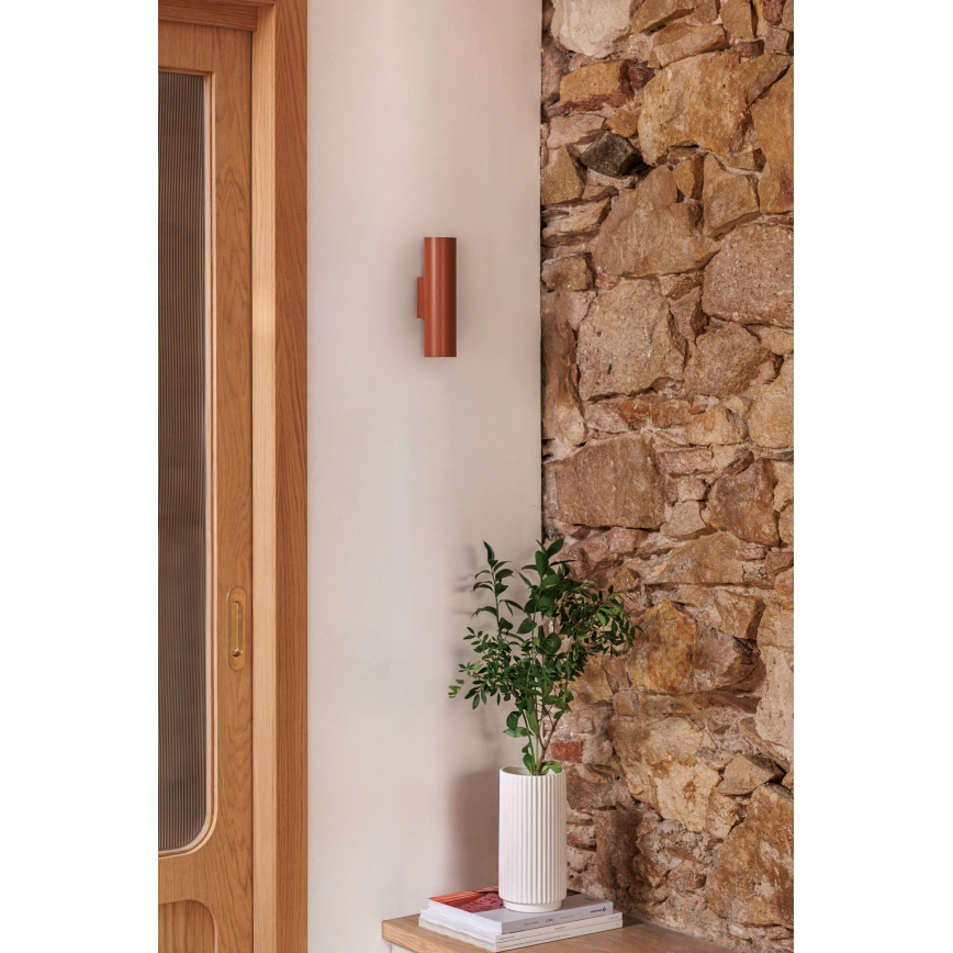 FARO 43766 - Настенный светильник STAN 2xGU10/8W/230V коричневый