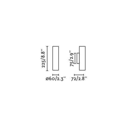 FARO 43766 - Настенный светильник STAN 2xGU10/8W/230V коричневый