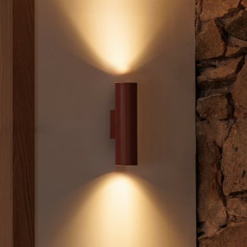 FARO 43766 - Настінний світильник STAN 2xGU10/8W/230V коричневий